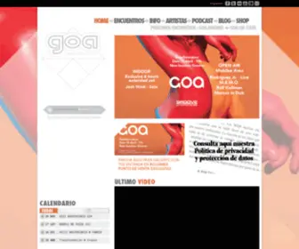 Goaclub.es(GOA Electronic Parties) Screenshot