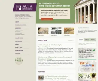 Goacta.org(The American Council of Trustees and Alumni) Screenshot