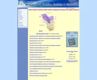 Goadpse.gov.in(Directorate of Planning) Screenshot
