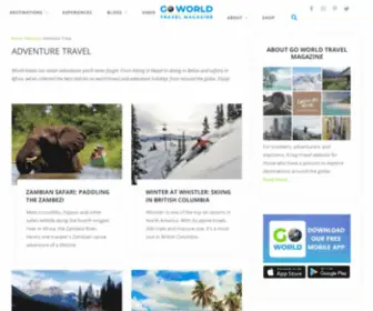 Goadventuretravel.com(Adventure Travel Magazine) Screenshot
