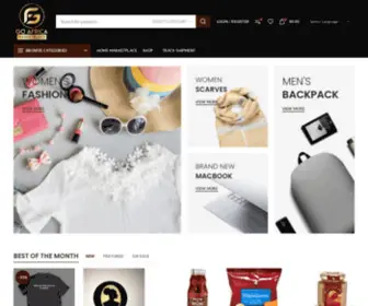 Goafricamarketplace.com(Linking African products and services to the World) Screenshot