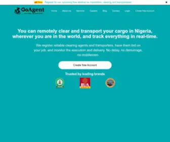 Goagent.com.ng(GoAgent Clearing and Transport) Screenshot