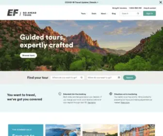 Goaheadtours.com(Guided Tours & Group Travel Tours) Screenshot