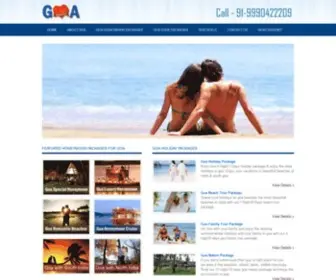 Goahoneymoon.com(Goa Honeymoon Packages) Screenshot