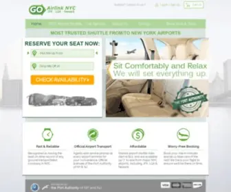 Goairlinkshuttle.com(New York Airport Shuttle) Screenshot
