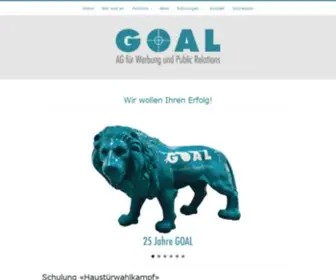 Goal.ch(GOAL AG für Werbung und Public Relations) Screenshot