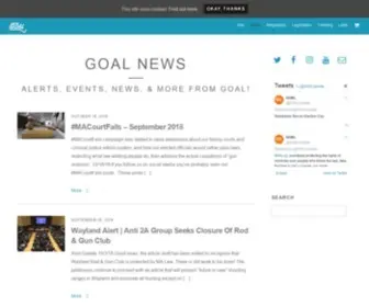 Goal.org(Gun Owners' Action League of Massachusetts) Screenshot