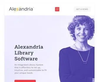 Goalexandria.com(Library Management Solutions) Screenshot