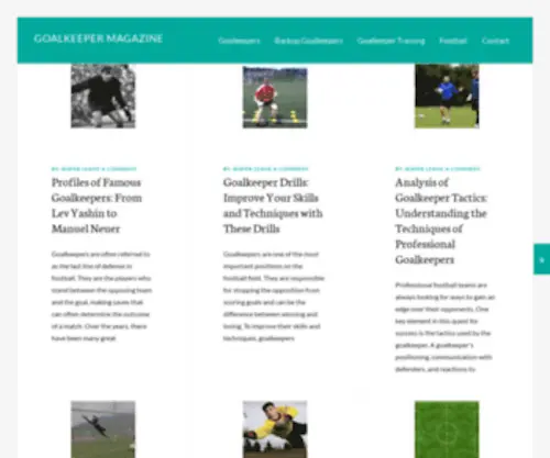 Goalkeepermagazine.com Screenshot