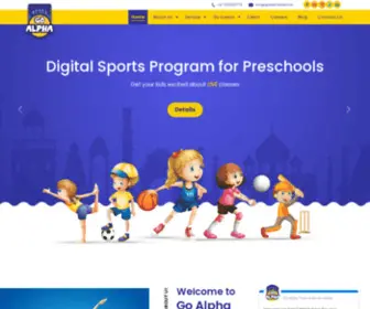 Goalphakids.com(Sports for kids in India) Screenshot