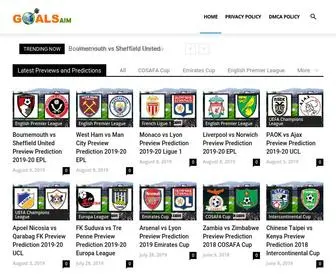 Goalsaim.com(Football (soccer)) Screenshot