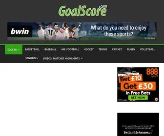 Goalscore.com Screenshot