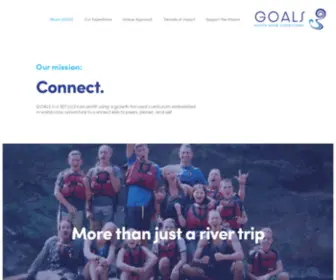 Goalsonrivers.org(Get Outside And Learn Something) Screenshot