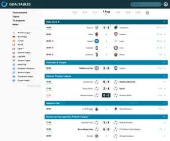 Goaltables.com Screenshot