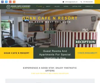 Goancaferesort.com(Goan Cafe N Resort) Screenshot