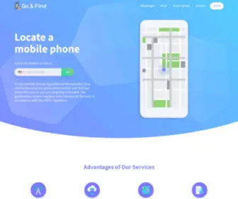Goandfind.online(Locate a mobile phone) Screenshot