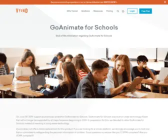 Goanimate4Schools.com(Video Animation Software for Businesses) Screenshot