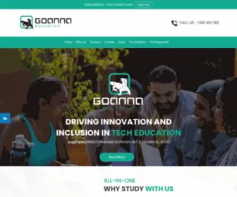 Goanna.edu.au(Driving Innovation and Inclusion in tech education) Screenshot