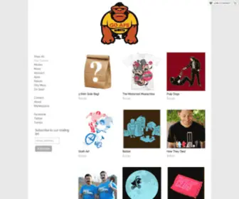 Goapeshirts.com(Go Ape Shirts) Screenshot