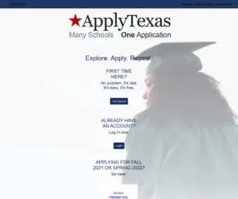 Goapplytexas.org(ApplyTexas) Screenshot