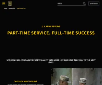 Goarmyreserve.com(Army Reserve) Screenshot