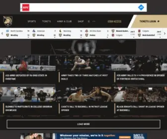 Goarmysports.com(Official Athletic Site of the Army Black Knights) Screenshot