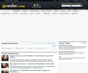 Goashe.com(The Community Website for Ashe County) Screenshot