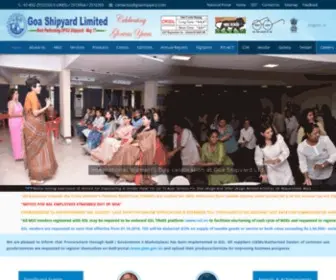 Goashipyard.co.in(Goa Shipyard Limited) Screenshot