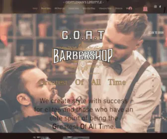 Goatbarbers.com(GOAT Barbershop) Screenshot