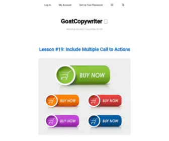 Goatcopywriter.com(GoatCopywriter) Screenshot