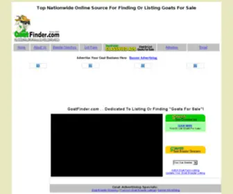 Goatfinder.com(Free Nationwide Listing Of Goats For Sale) Screenshot