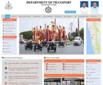 Goatransport.gov.in(Department Of Transport) Screenshot