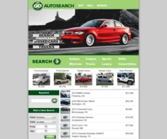 Goautosearch.com(Pre-Owned Autos for Sale) Screenshot