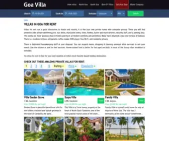 Goavillaholidays.com(Goa Villas for Rent) Screenshot
