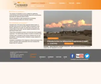 Gobabeb.org(Namib Research Institute) Screenshot