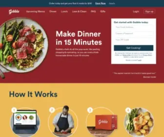 Gobble.com(15 Minute Meal Delivery Kit) Screenshot
