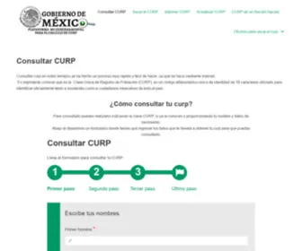 Gobcurp.mx(Consultar CURP) Screenshot