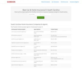 Gobdon.com(Best Car & Home Insurance In South Carolina) Screenshot