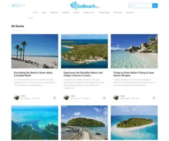 Gobeach.blog(GoBeach is a beach travel blog) Screenshot