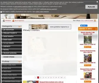 Gobeliny-Tapiserie.cz(Gobelíny) Screenshot