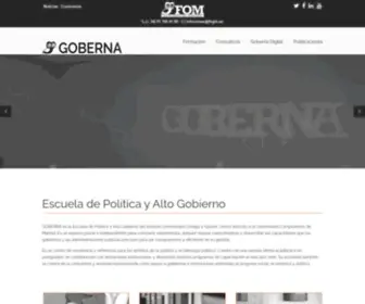 Goberna.org(Escuela de Política y Alto Gobierno del IUOG) Screenshot