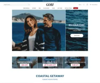 Gobicashmere.com(Gobi Mongolian Cashmere) Screenshot