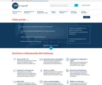 Gobiernousa.gov(Información del Gobierno de Estados Unidos a su alcance) Screenshot