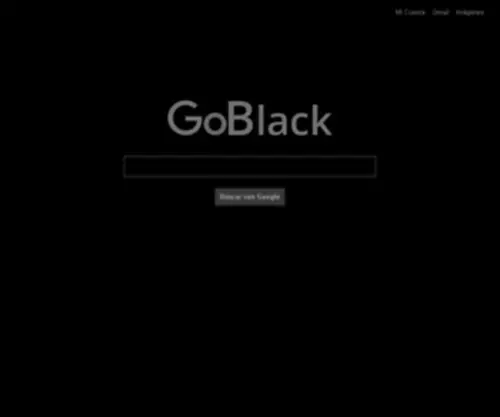 Goblack.info(Google Black) Screenshot