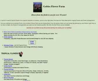 Goblesflowers.com(Goble's Flower Farm) Screenshot