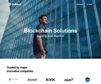 Goblock.io(Building trust together) Screenshot