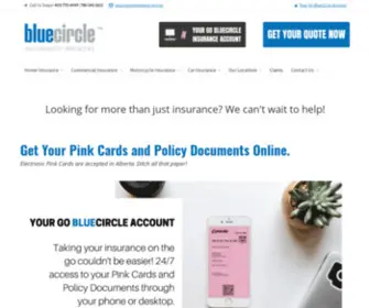 Gobluecircle.com(Insurance Brokers in Alberta) Screenshot