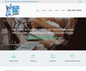 Gobluedog.com(Blue Dog Graphics) Screenshot