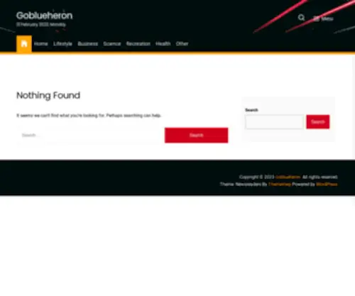 Goblueheron.com(Custom T) Screenshot