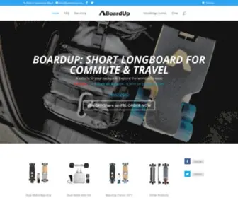 Goboardup.com(The Compact Longboard for Travel) Screenshot